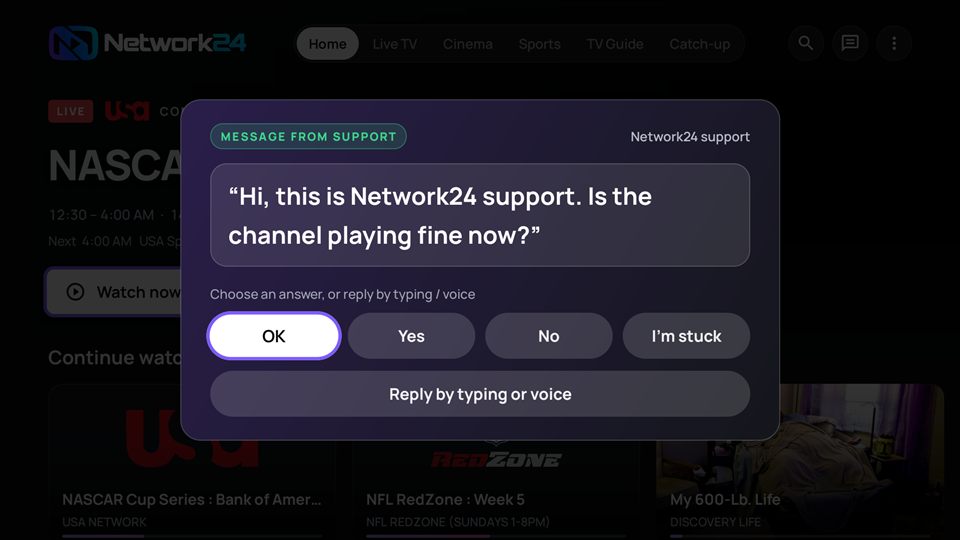 Remote Help on the TV